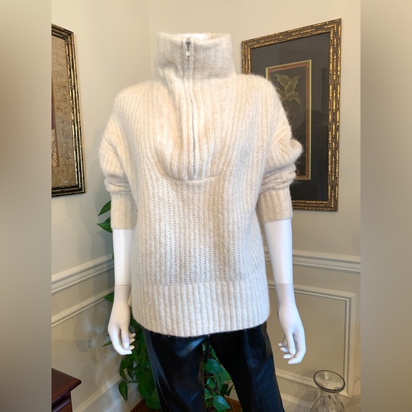 A.L.C. Zip Wool Blend Sweater - Picture 6 of 14